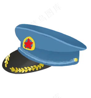 八一蓝色帽子