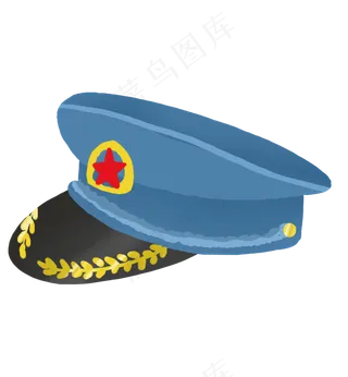 八一蓝色帽子