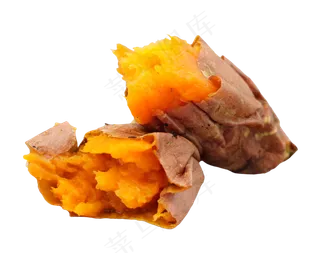 小吃烤红薯,免抠元素