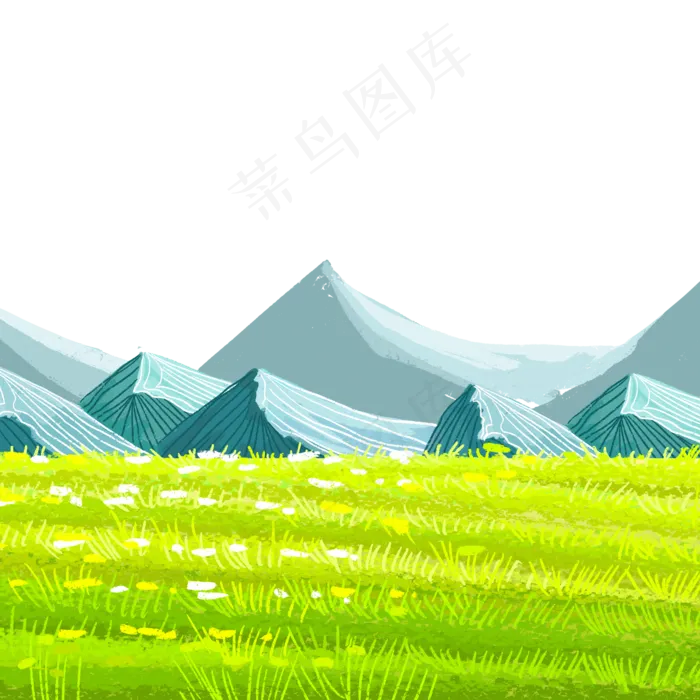 青草春天植被图案(2000X2000(DPI:300))psd模版下载