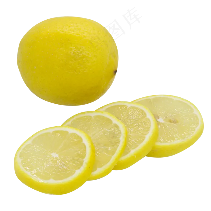 柠檬和柠檬片(2000X2000(DPI:300))