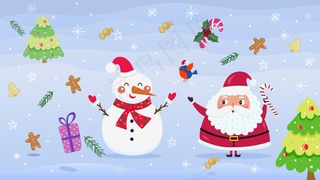 撒满天空的圣诞礼物