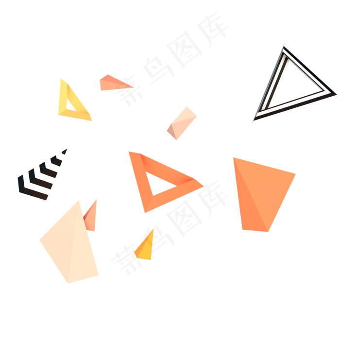 618电商几何漂浮立体双十一(2000X2000)