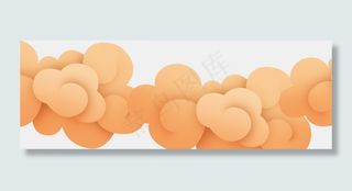 黄色中国风漂浮祥云,免抠元素