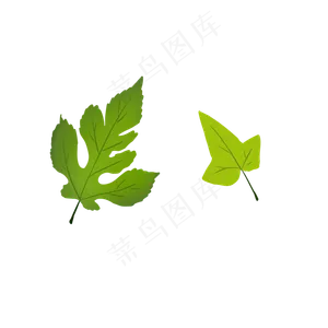 绿化树叶植树节素材