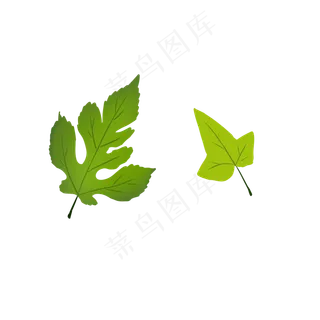 绿化树叶植树节素材