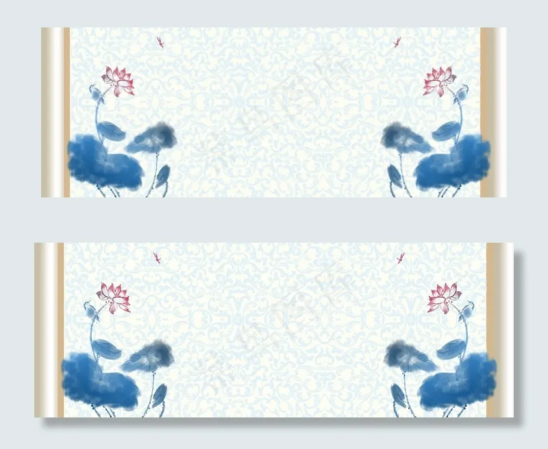 青花瓷中国风banner