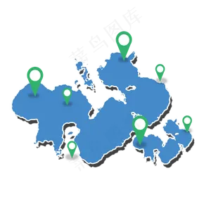 矢量世界地图,免抠元素