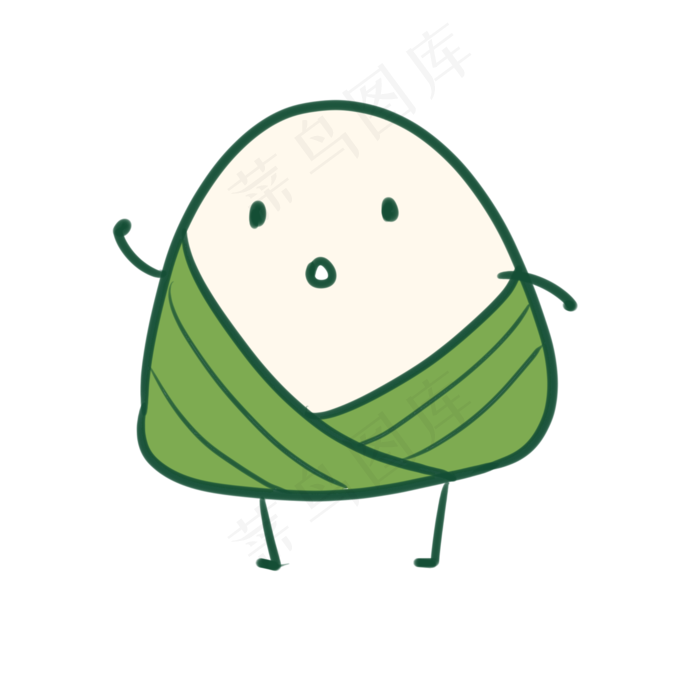 一只可爱的小粽子