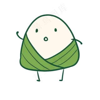 一只可爱的小粽子