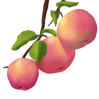 食物类水果苹果手绘,免抠元素