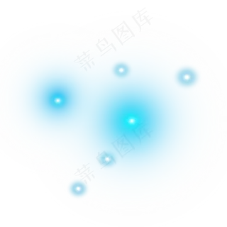 蓝色光效酷炫动感多彩光效素材,免抠元素