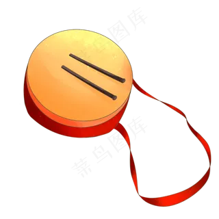 手绘卡通年货节新春锣鼓盛宴,免抠元素