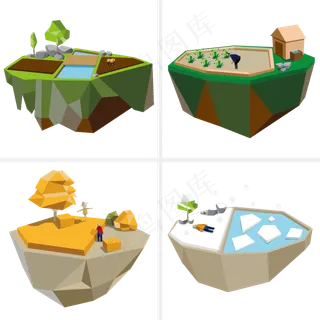 手绘24节气几何