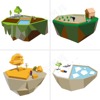 手绘24节气几何