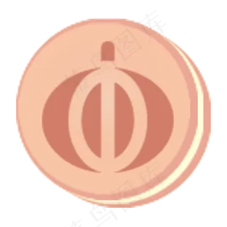 马卡龙清新糖果色水果图标