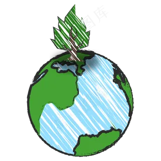 世界地球日矢量装饰图案