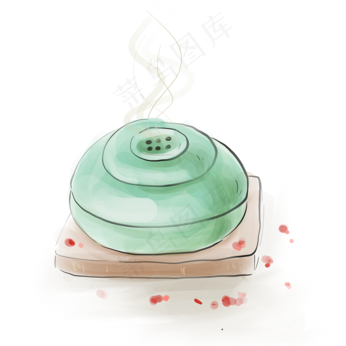 古风青色香炉,免抠元素