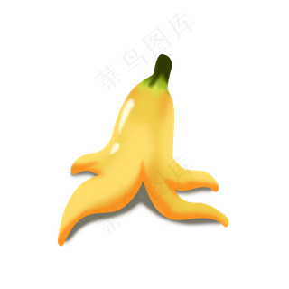 剥皮的水果香蕉站立姿势