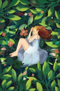 治愈唯美夏至春天少女树叶夏天七月你好小满 治愈唯美夏至春天少女树叶夏天七月你好小满