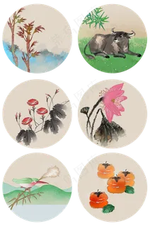 二十四节气植物动物习俗合集PN