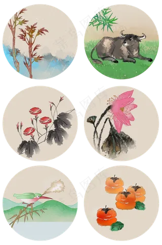 二十四节气植物动物习俗合集PN