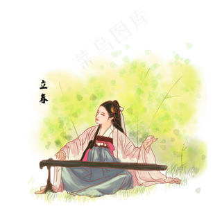 立春演奏的小女孩