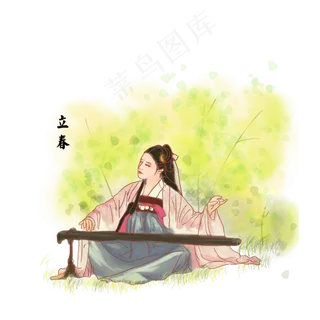 立春演奏的小女孩