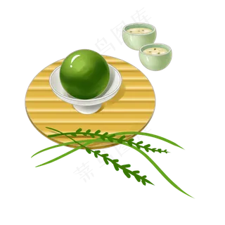 清明节食物和青团