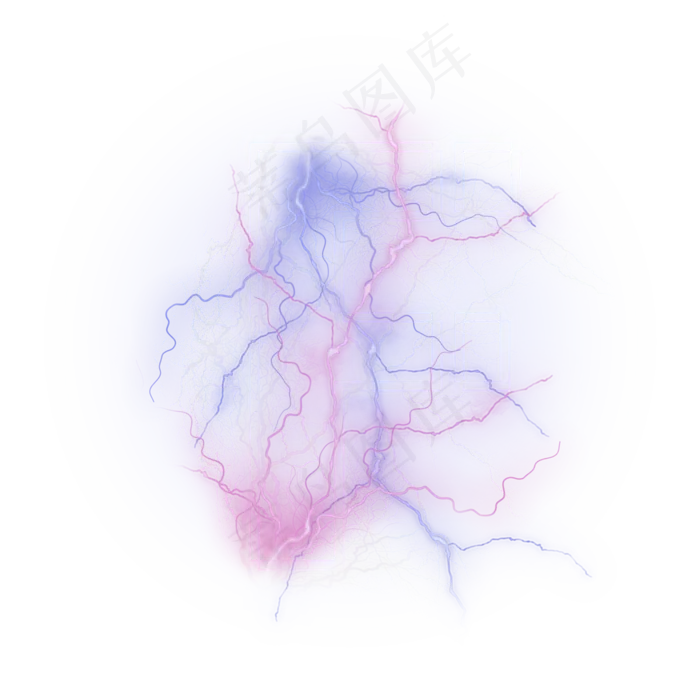 炫酷闪电蓝色紫色字母F(3000*3000px)psd模版下载