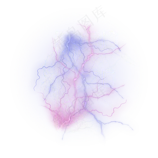 炫酷闪电蓝色紫色字母F