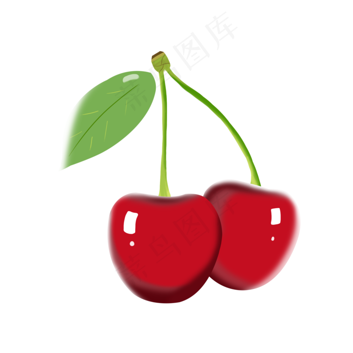 漂亮图案樱桃水果