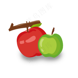 花牛苹果两个苹果
