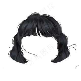 头发笔刷写实手绘