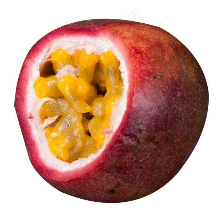 实拍百香果内部结构,免抠元素