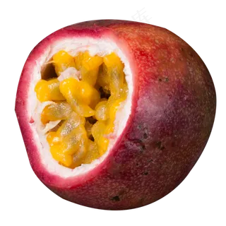 实拍百香果内部结构,免抠元素