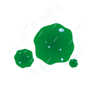 矢量手绘卡通荷叶