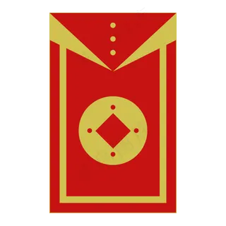 卡通手绘春节红包装饰,免抠元素