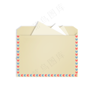 打开的信封和信件