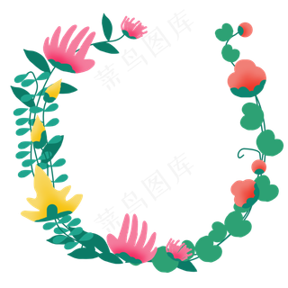 小清新植物花环