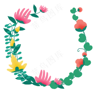 小清新植物花环