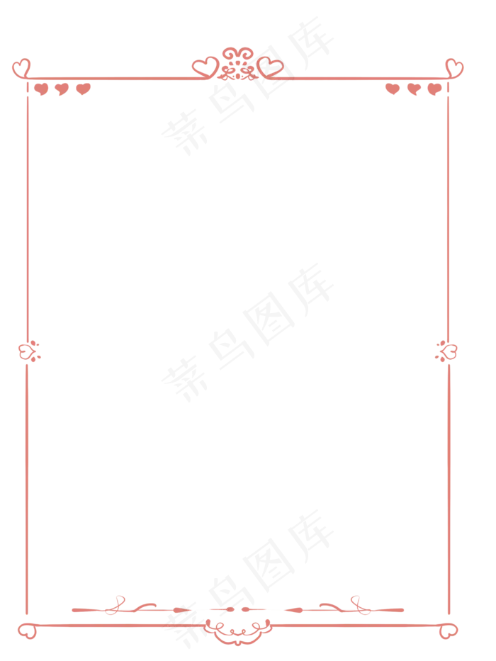 元宵红色简约手绘边框,免抠元素(3000X4000(DPI:300))psd模版下载