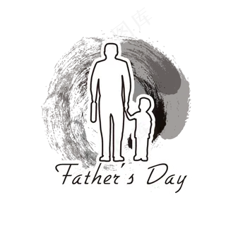 父亲节简笔画免抠下载