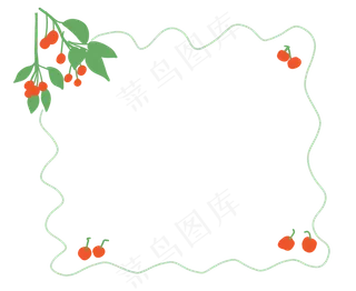 水果植物边框
