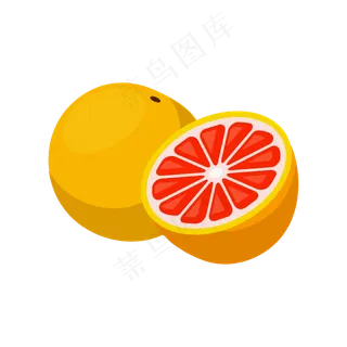 西柚水果可商用元素