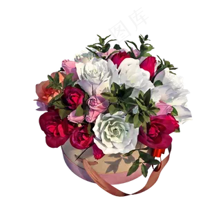 玫瑰花礼盒png图