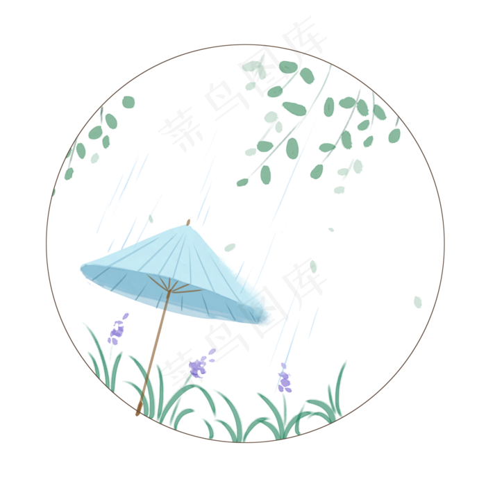 植物二十四节气清明(2000X2000(DPI:300))psd模版下载