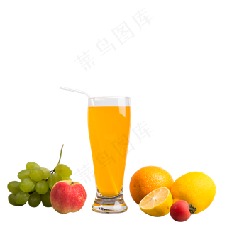 新鲜的水果和果汁