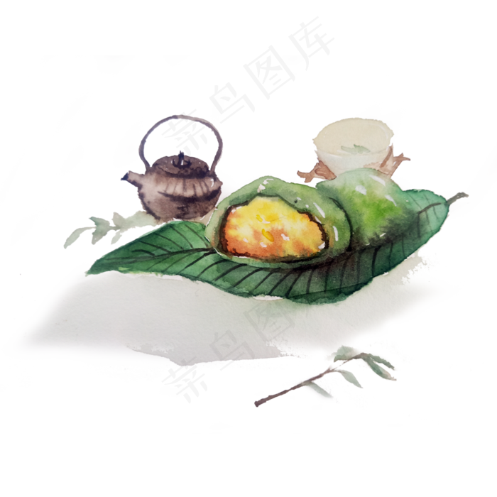 中式茶点下午茶节气食物古典PNG(3000X3000(DPI:300))psd模版下载