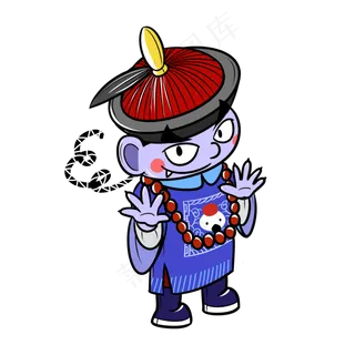 中元节鬼怪可爱小僵尸,免抠元素